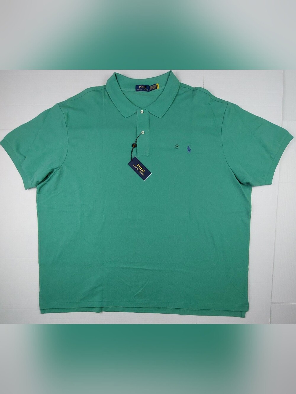 Polo Ralph Lauren Classics Polo Shirt Mens Size 5XB Green Cotton NWT $125.00